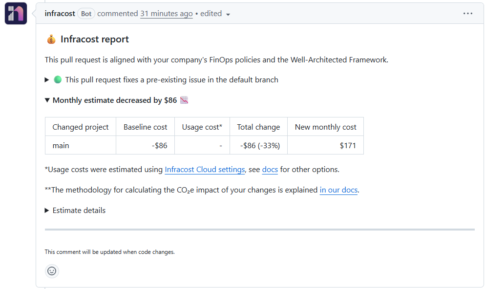 Infracost Github Integrations