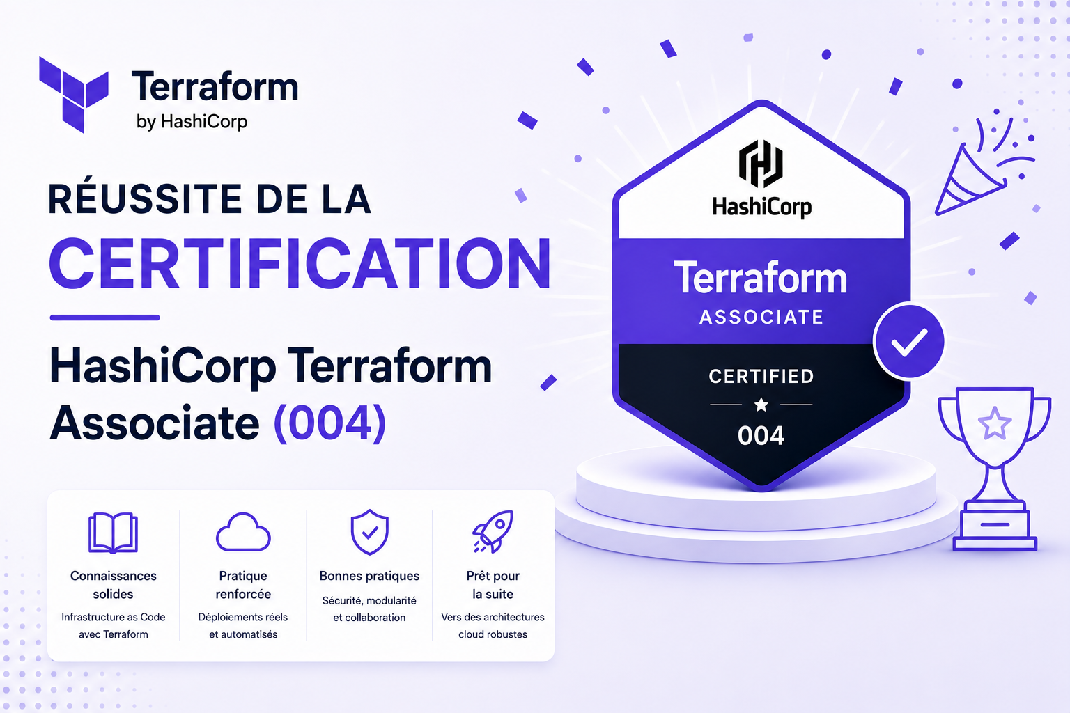 Featured image of post Terraform Associate #9 — Certifié !