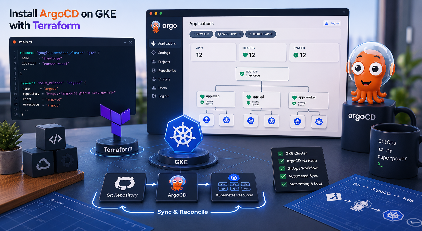 Featured image of post TheForge #2 — Installation d'ArgoCD pour le déploiement continu sur Kubernetes